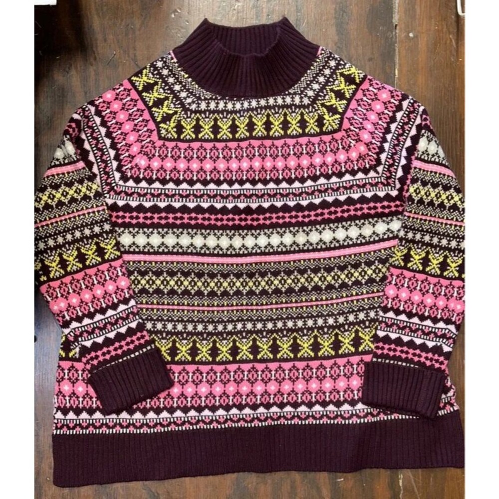 New York & Company Mock Neck Sweater Size XL